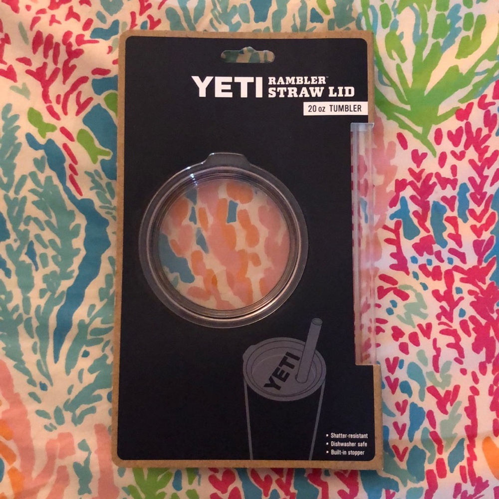 Yeti 20oz Tumbler Top and Straw